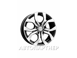 K&K KC704 6.5x16 5x114.3 ET50 66.1 Алмаз черный Nissan Terrano